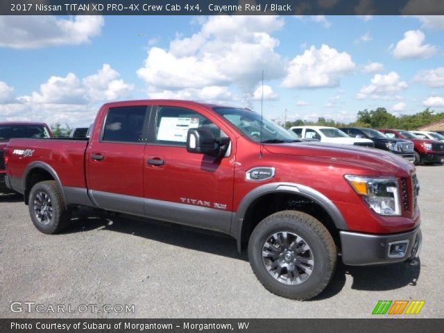 2017 Nissan TITAN XD PRO-4X Crew Cab 4x4 in Cayenne Red
