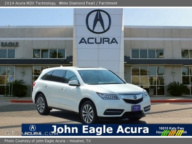 2014 Acura MDX Technology in White Diamond Pearl