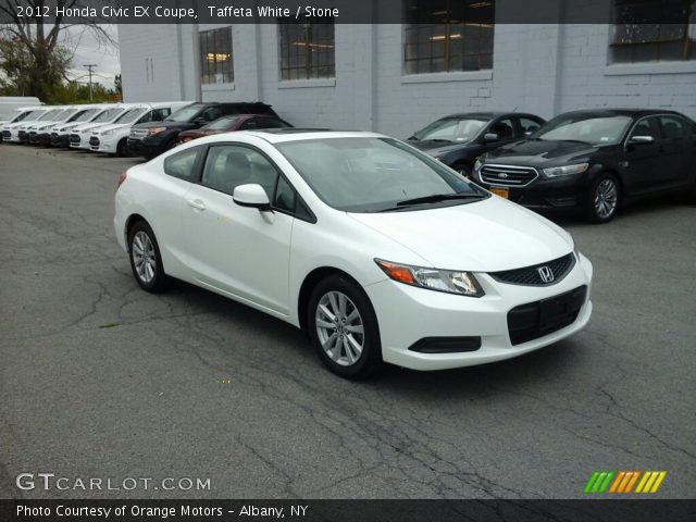 2012 Honda Civic EX Coupe in Taffeta White