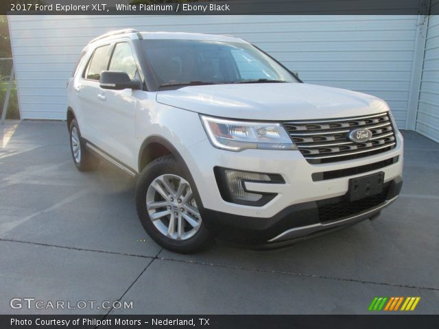 2017 Ford Explorer XLT in White Platinum