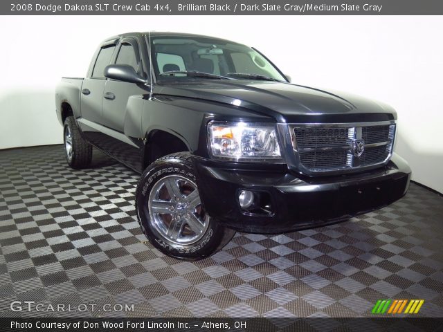 2008 Dodge Dakota SLT Crew Cab 4x4 in Brilliant Black