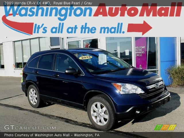 2009 Honda CR-V EX 4WD in Royal Blue Pearl