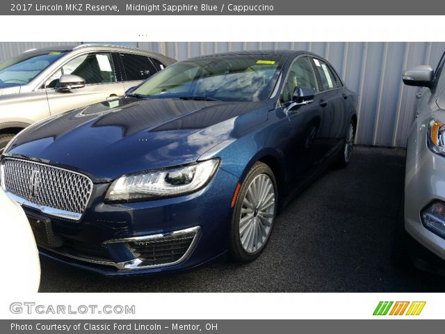 2017 Lincoln MKZ Reserve in Midnight Sapphire Blue