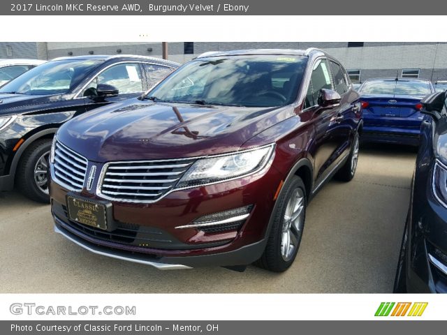 2017 Lincoln MKC Reserve AWD in Burgundy Velvet