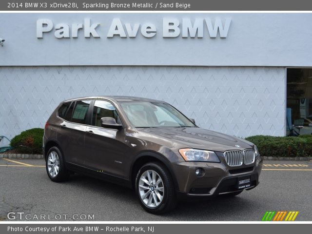 2014 BMW X3 xDrive28i in Sparkling Bronze Metallic
