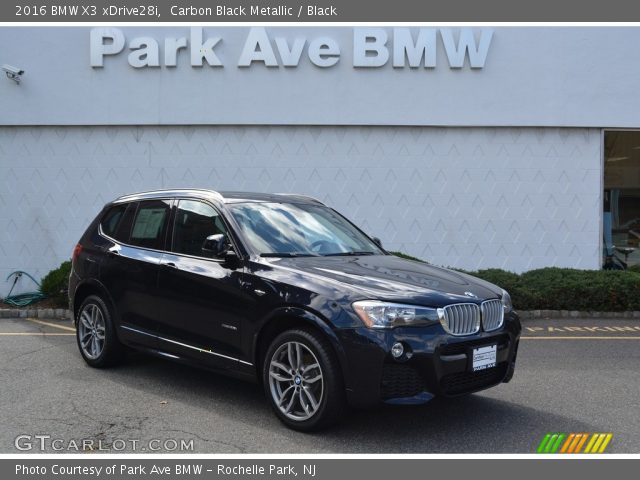 2016 BMW X3 xDrive28i in Carbon Black Metallic