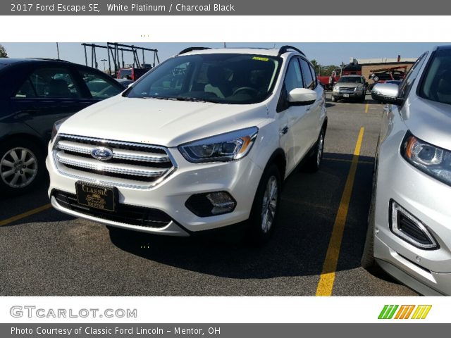 2017 Ford Escape SE in White Platinum