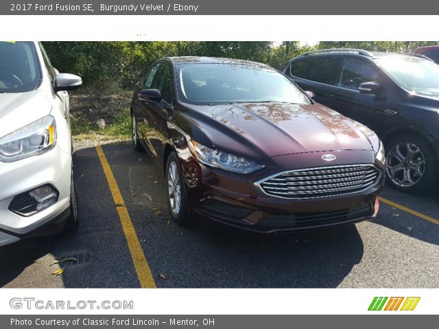 2017 Ford Fusion SE in Burgundy Velvet