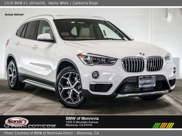 2016 BMW X1 xDrive28i in Alpine White