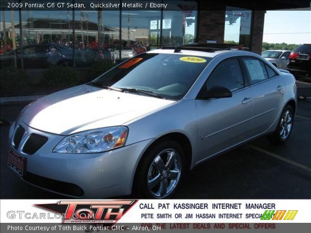 2009 Pontiac G6 GT Sedan in Quicksilver Metallic