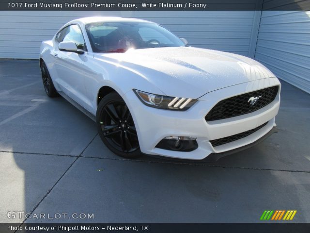 2017 Ford Mustang EcoBoost Premium Coupe in White Platinum