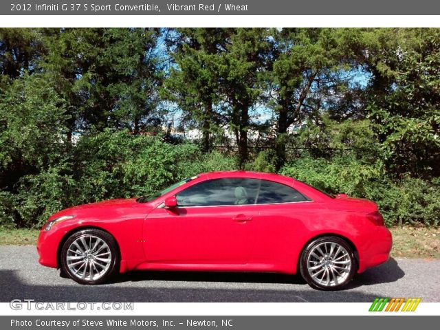 2012 Infiniti G 37 S Sport Convertible in Vibrant Red