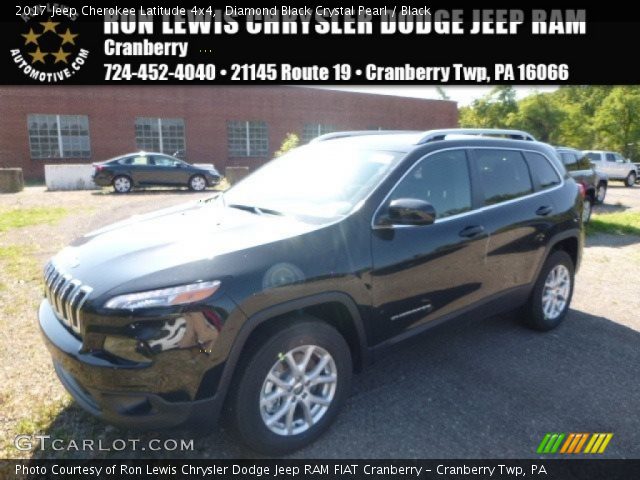 2017 Jeep Cherokee Latitude 4x4 in Diamond Black Crystal Pearl