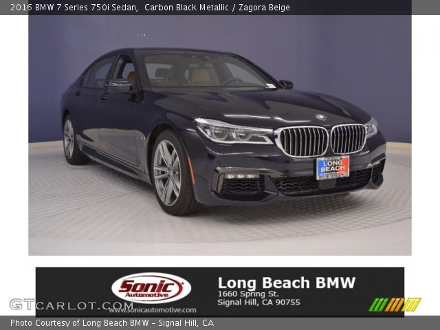 2016 BMW 7 Series 750i Sedan in Carbon Black Metallic