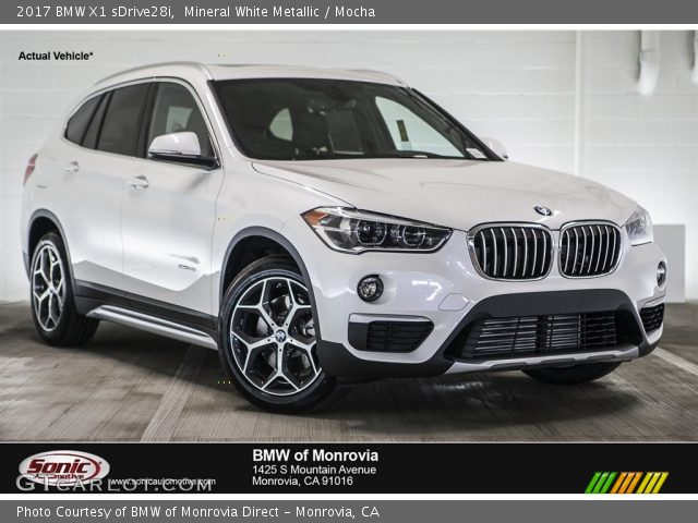 2017 BMW X1 sDrive28i in Mineral White Metallic