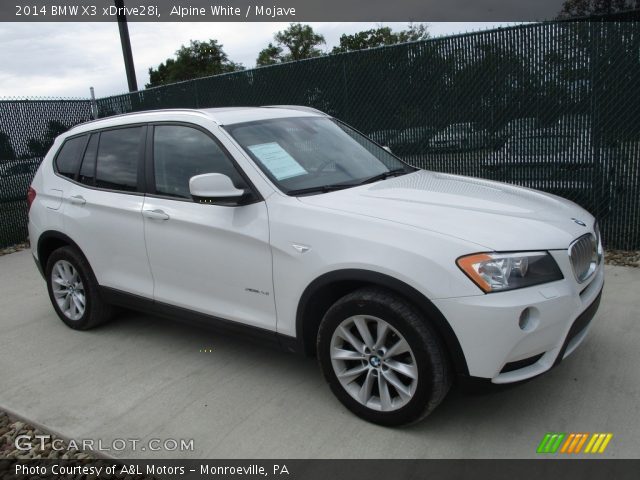 2014 BMW X3 xDrive28i in Alpine White