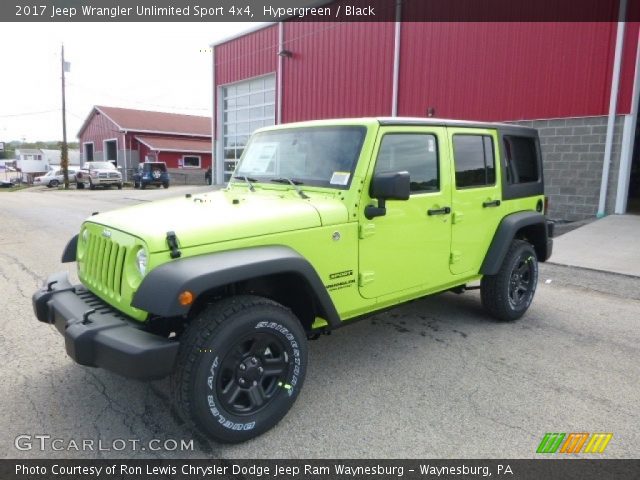 2017 Jeep Wrangler Unlimited Sport 4x4 in Hypergreen