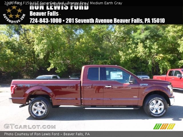 2016 Ford F150 XLT SuperCab 4x4 in Bronze Fire