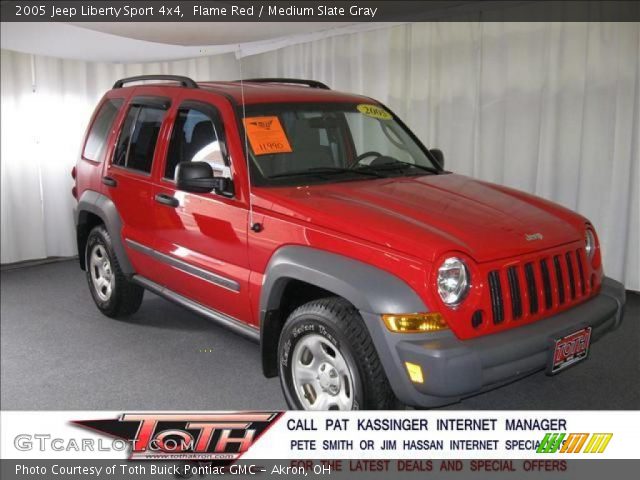 2005 Jeep Liberty Sport 4x4 in Flame Red