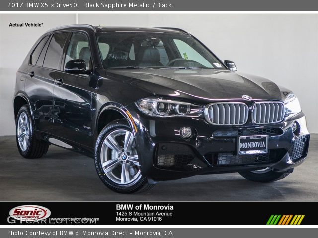 2017 BMW X5 xDrive50i in Black Sapphire Metallic