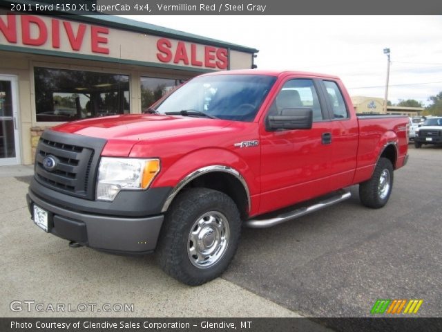 2011 Ford F150 XL SuperCab 4x4 in Vermillion Red