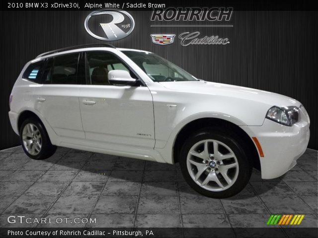 2010 BMW X3 xDrive30i in Alpine White