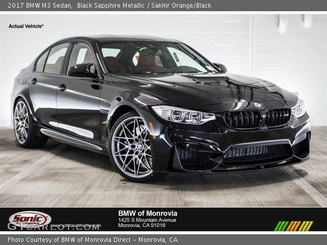 2017 BMW M3 Sedan in Black Sapphire Metallic