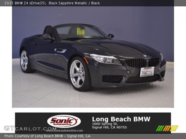 2015 BMW Z4 sDrive35i in Black Sapphire Metallic