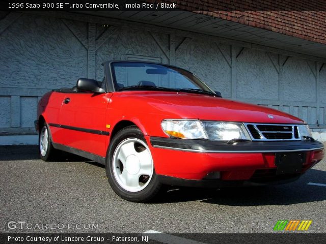 1996 Saab 900 SE Turbo Convertible in Imola Red
