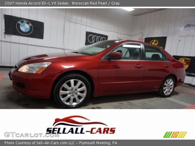 2007 Honda Accord EX-L V6 Sedan in Moroccan Red Pearl