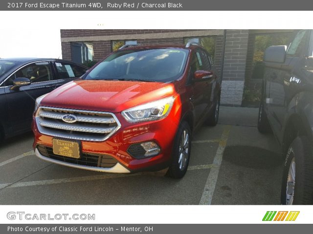 2017 Ford Escape Titanium 4WD in Ruby Red