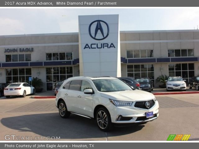 2017 Acura MDX Advance in White Diamond Pearl