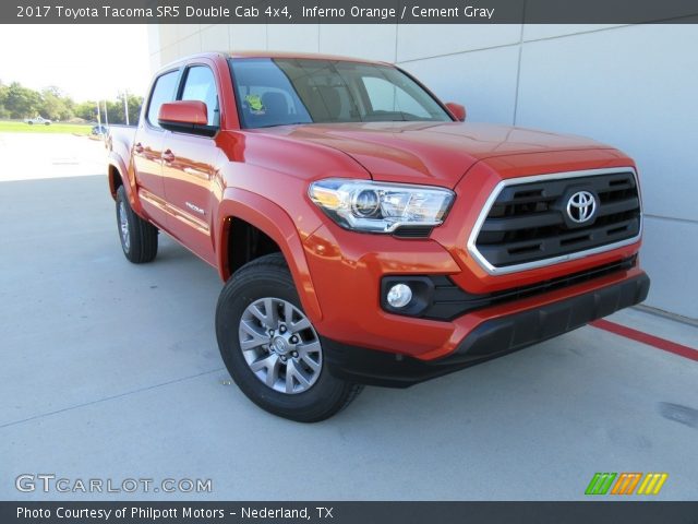 2017 Toyota Tacoma SR5 Double Cab 4x4 in Inferno Orange