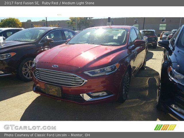 2017 Ford Fusion SE in Ruby Red