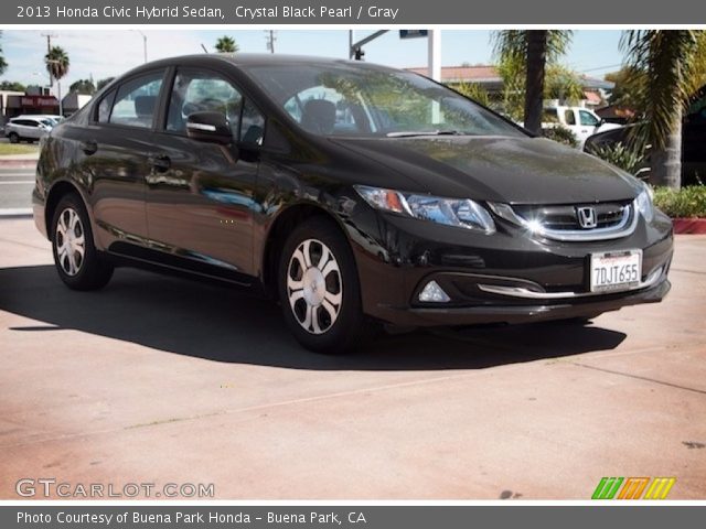 2013 Honda Civic Hybrid Sedan in Crystal Black Pearl