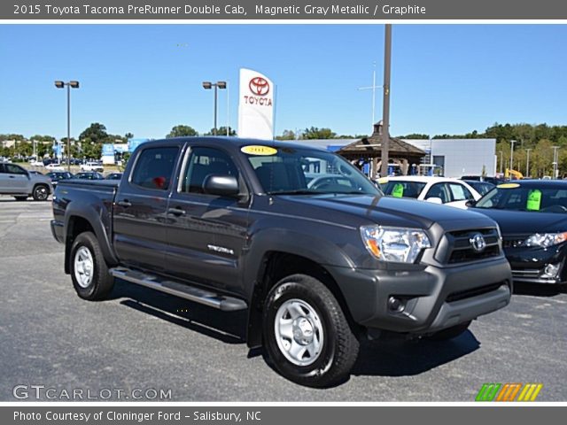 2015 Toyota Tacoma PreRunner Double Cab in Magnetic Gray Metallic