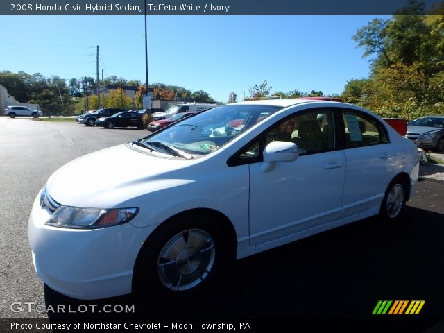 2008 Honda Civic Hybrid Sedan in Taffeta White
