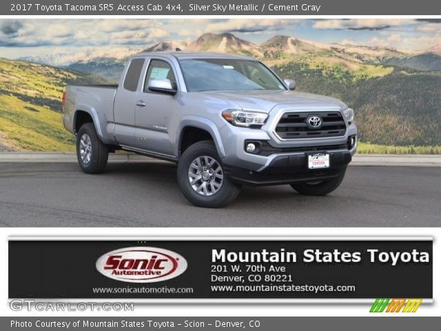 2017 Toyota Tacoma SR5 Access Cab 4x4 in Silver Sky Metallic