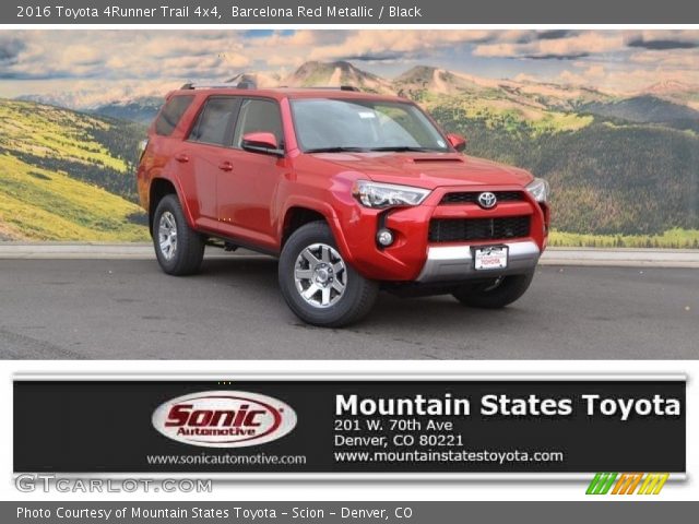 2016 Toyota 4Runner Trail 4x4 in Barcelona Red Metallic