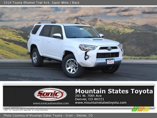 2016 Toyota 4Runner Trail 4x4 in Super White