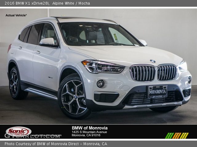 2016 BMW X1 xDrive28i in Alpine White