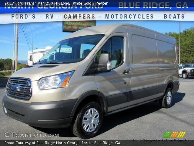 2017 Ford Transit Van 250 MR Long in White Gold