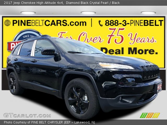 2017 Jeep Cherokee High Altitude 4x4 in Diamond Black Crystal Pearl