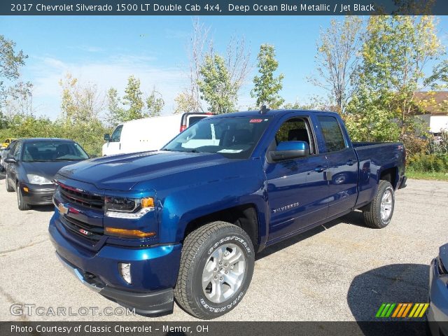 2017 Chevrolet Silverado 1500 LT Double Cab 4x4 in Deep Ocean Blue Metallic