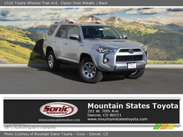 2016 Toyota 4Runner Trail 4x4 in Classic Silver Metallic