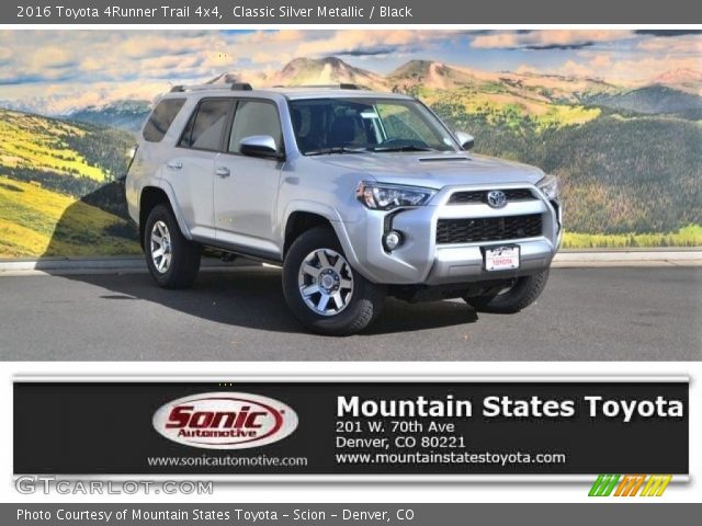 2016 Toyota 4Runner Trail 4x4 in Classic Silver Metallic