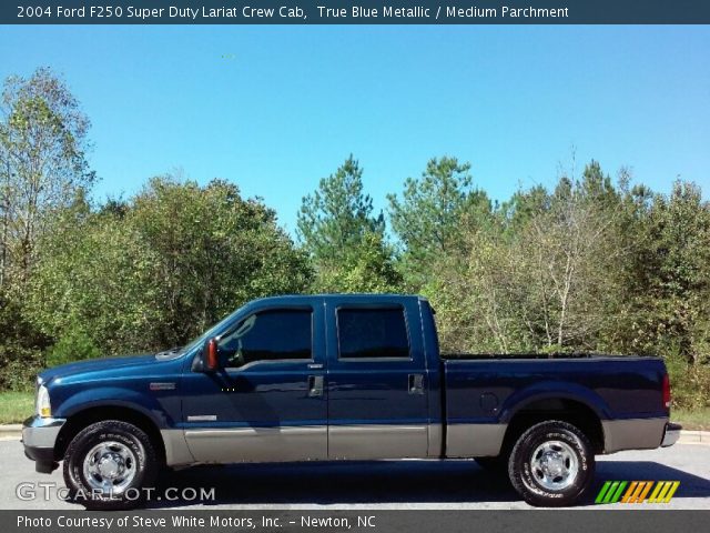 2004 Ford F250 Super Duty Lariat Crew Cab in True Blue Metallic
