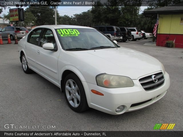 2002 Nissan Maxima GLE in Glacier White Pearl