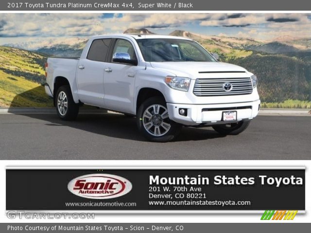 2017 Toyota Tundra Platinum CrewMax 4x4 in Super White