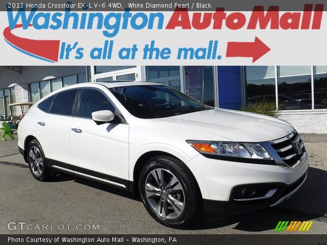 2013 Honda Crosstour EX-L V-6 4WD in White Diamond Pearl